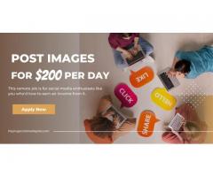 Post images on Social media for $200 per day